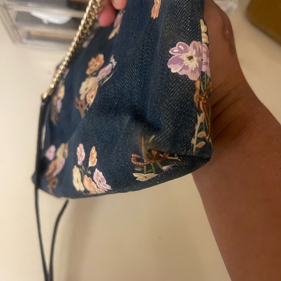 Coach Floral Denim Crossbody Bag - Picture 11 of 13